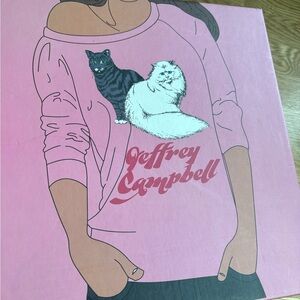 Jeffrey Campbell Pink Cat Graphic Top